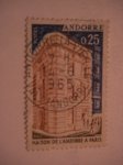 Sellos del Mundo : Europa : Andorra : maison de l'andorre a paris