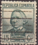 Stamps : Europe : Spain :  ESPAÑA 1933 683 º Concepcion Arenal 15c Republica Española