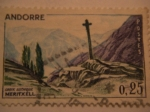Stamps : Europe : Andorra :  croix gothique meritxell