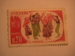 Stamps : Europe : Andorra :  la sardane