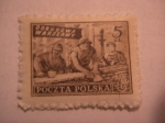 Stamps Poland -  odbudowa warszawy