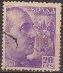 Stamps : Europe : Spain :  ESPAÑA 1940 922 Sello º General Franco 20c