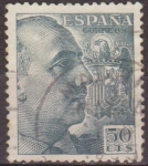 Stamps : Europe : Spain :  ESPAÑA 1940 927 Sello º General Franco 50c