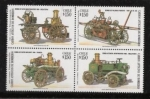 Stamps Chile -  Carros Antiguos de Bomberos