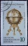 Stamps Germany -  Erdglobus von J. Praetorius