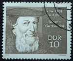 Stamps : Europe : Germany :  Johannes Gutengerg (1398-1468)