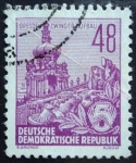 Stamps Germany -  Dresden Zwinger Aufbau