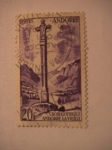 Stamps Andorra -  croix gothique andorre la vieille
