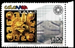 Stamps : America : Colombia :  EMISIÓN POSTAL MUSEO DEL ORO - EL ORO EN LAS CULTURAS PREHISPANICAS