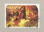 Stamps America - Guyana -  Cuadro de Tiziano
