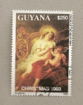 Stamps Guyana -  Cuadro de Rubens
