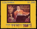 Stamps Colombia -  EMISIÓN POSTAL IV CENTENARIO DEL QUIJOTE