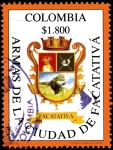 Stamps Colombia -  EMISIÓN POSTAL SERIE HERÁLDICA CENTENARIO DE FACATATIVÁ