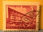 Stamps : Europe : Hungary :  epitúmunkások székhaza