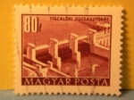 Stamps Hungary -  tiszalüki duzzasztógát