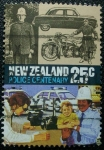 Stamps New Zealand -  Centenario de la Policia.