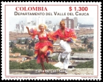 Stamps Colombia -  EMISIÓN POSTAL DEPARTAMENTOS DE COLOMBIA - VALLE DEL CAUCA