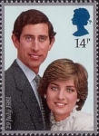Stamps United Kingdom -  Wedding 1981