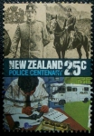 Stamps Oceania - New Zealand -  Centenario de la Policia.