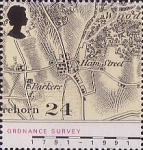 Stamps United Kingdom -  Maps