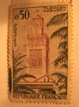 Stamps France -  tlemcen grande mosquee