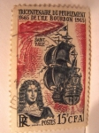 Stamps France -  tricentenaire du peuplement de l'ille bourbon