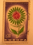 Stamps France -  5ªanniversaire cept Europa