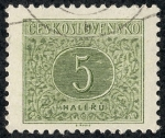 Stamps : Europe : Czechoslovakia :  Cifras