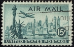 Stamps United States -  Aviación