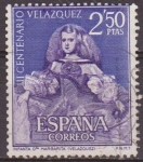 Stamps Spain -  España 1961 1342 Sello º III Cent. Muerte Velazquez Infanta Margarita de Austria 