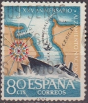 Stamps Spain -  España 1961 1354 Sello º XXV Aniv. del Alzamiento Nacional Paso del Estrecho 80c
