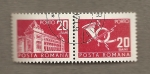 Stamps Romania -  Edificio correos