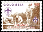 Sellos de America - Colombia -  EMISIÓN POSTAL 100 AÑOS DEL MOVIMIENTO SCOUT