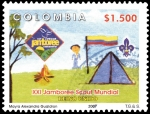 Sellos del Mundo : America : Colombia : EMISIÓN POSTAL 100 AÑOS DEL MOVIMIENTO SCOUT