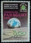 Stamps Paraguay -  Segundo descenso del hombre en la Luna (19-11-1969)