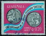 Sellos de America - Guatemala -  Cincuentenario de la unidad monetaria Quetzal