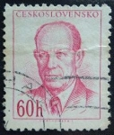 Stamps Czechoslovakia -  Antonín Zápotocký (1884-1957)
