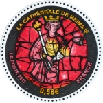 Stamps : Europe : France :  FRANCIA - - Catedral de Notre-Dame, antigua Abadía de St.Remi y Palacio de Tau en Reims