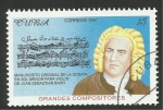 Stamps Cuba -  J.S. Bach