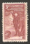 Stamps United States -  591 - 150 anivº de la creación de la academia de bellas artes de Pensylvania