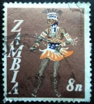 Stamps Zambia -  Dancer