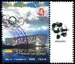 Stamps Colombia -  EMISIÓN POSTAL BEIJING 2008. JUEGOS DE LA XXIX OLIMPIADA “UN MUNDO, UN SUEÑO”