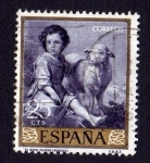 Stamps : Europe : Spain :  el buen pastor ( murillo)