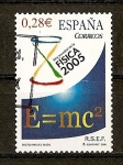 Stamps Spain -  Año Mundial de la Fisica.