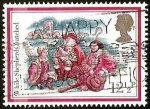 Stamps United Kingdom -  WHILE SHEPHERDS WATCHED