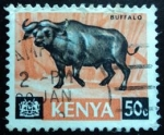 Stamps : Africa : Kenya :  African buffalo (Syncerus caffer)