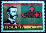 Stamps : Africa : Ghana :  Jean Henri Dunant (1828-1910)