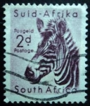 Stamps South Africa -  Mountain Zebra (Equus zebra)