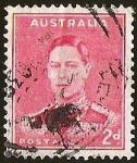 Stamps : Oceania : Australia :  REY JORGE VI