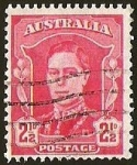 Stamps : Oceania : Australia :  REY JORGE VI